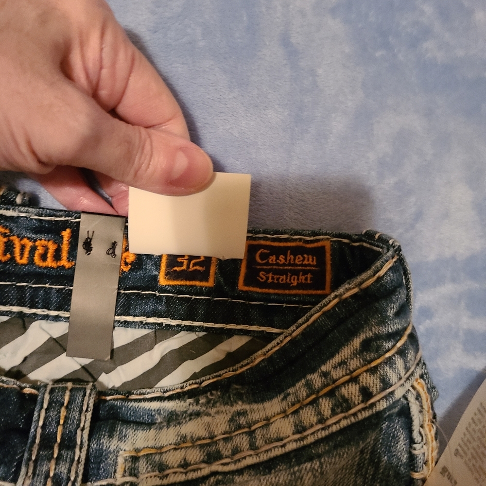 Mens NWT Rock Revival straight jeans size 32x30 - Picture 4 of 6